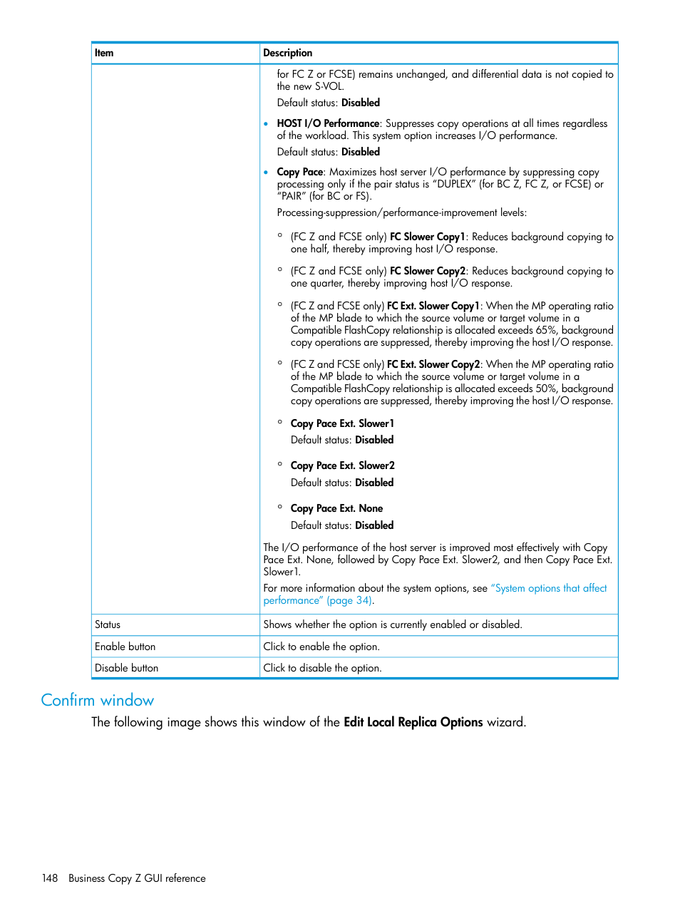 Confirm window | HP XP Racks User Manual | Page 148 / 153
