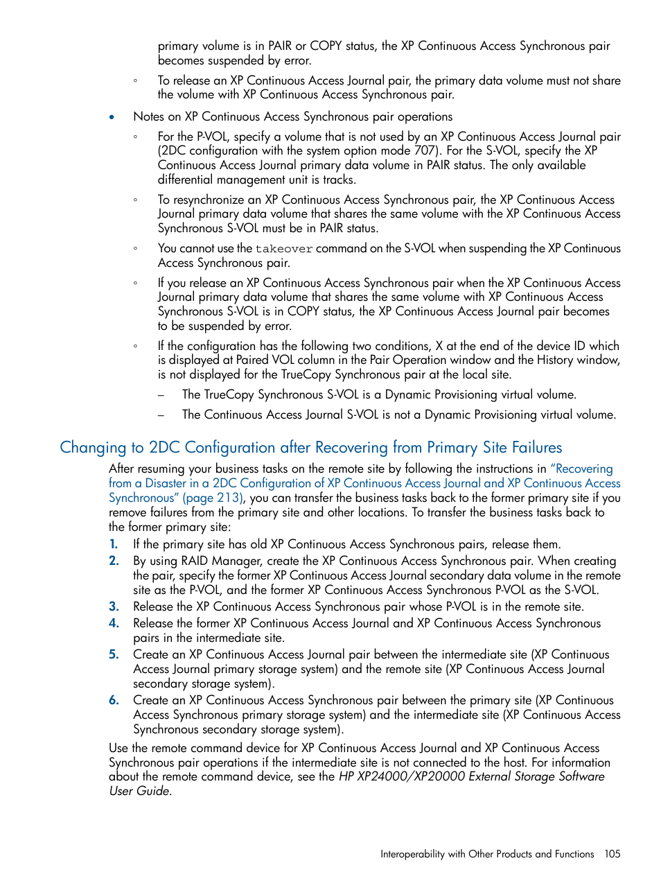 HP XP Continuous Access Software User Manual | Page 105 / 245
