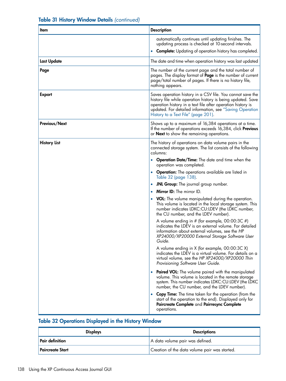 HP XP Continuous Access Software User Manual | Page 138 / 245