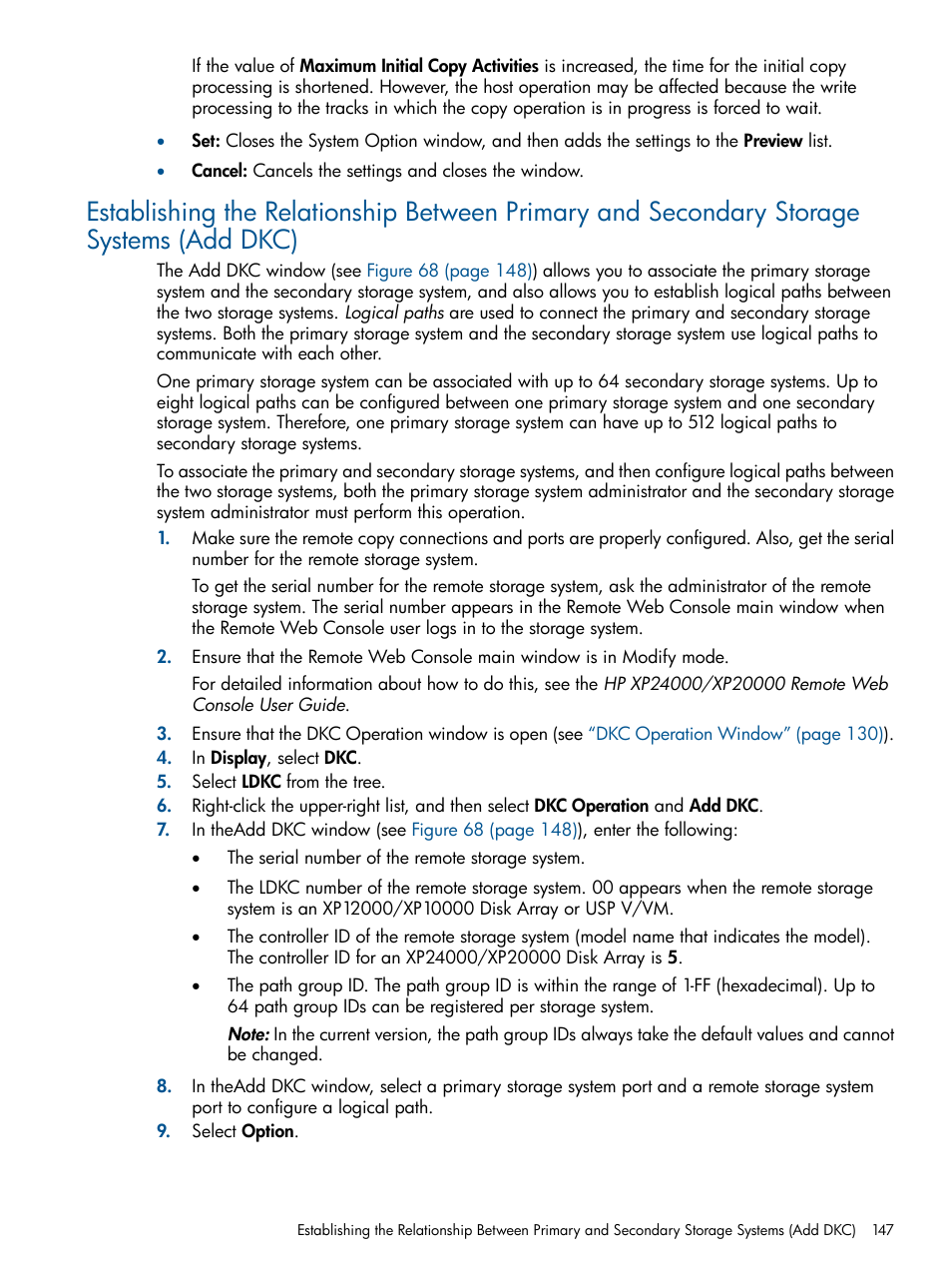 HP XP Continuous Access Software User Manual | Page 147 / 245