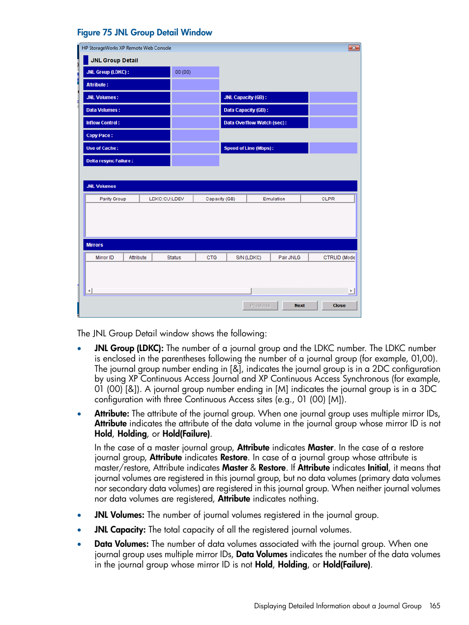 HP XP Continuous Access Software User Manual | Page 165 / 245