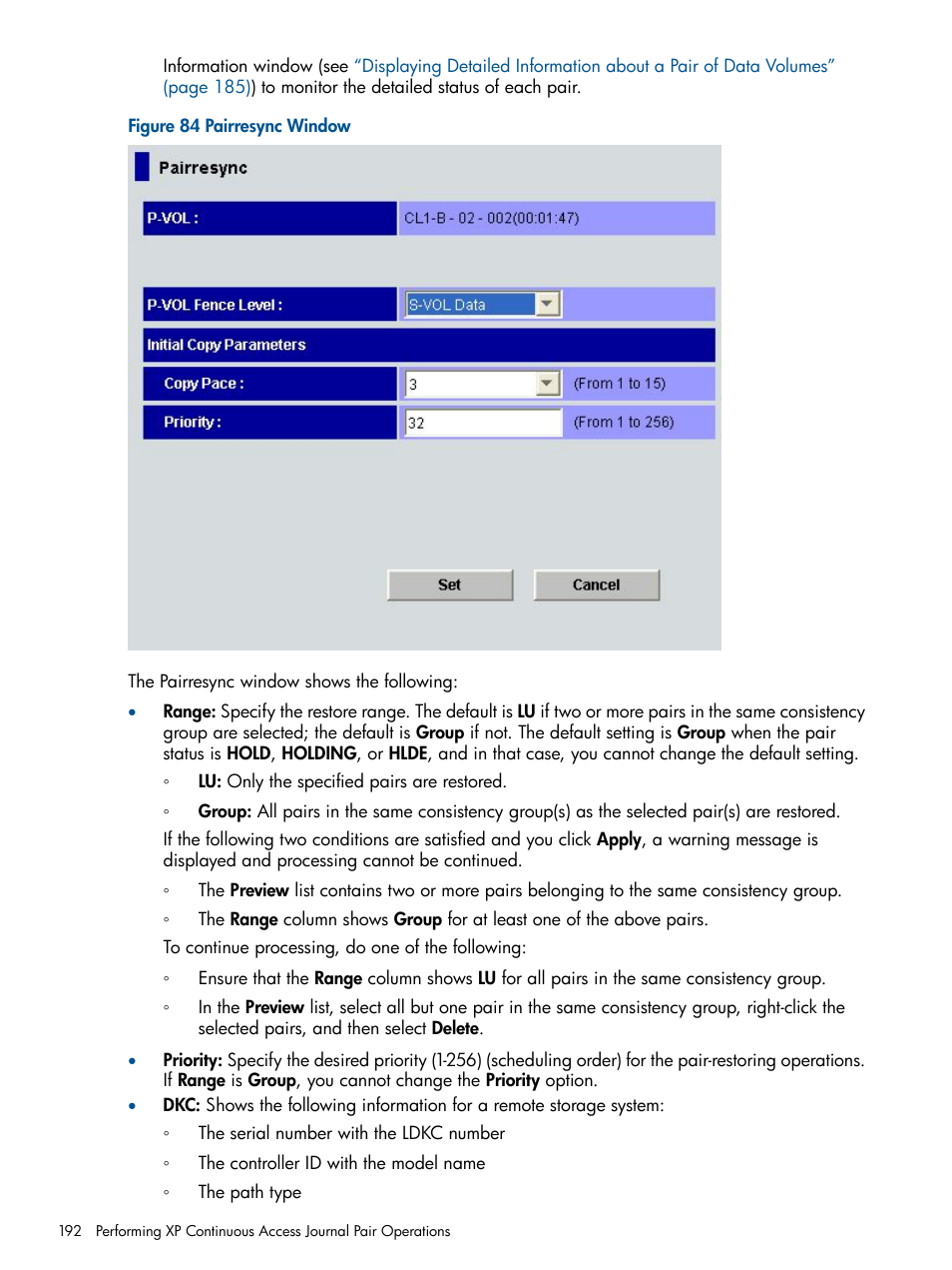 HP XP Continuous Access Software User Manual | Page 192 / 245
