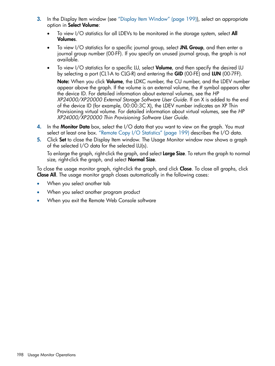 HP XP Continuous Access Software User Manual | Page 198 / 245