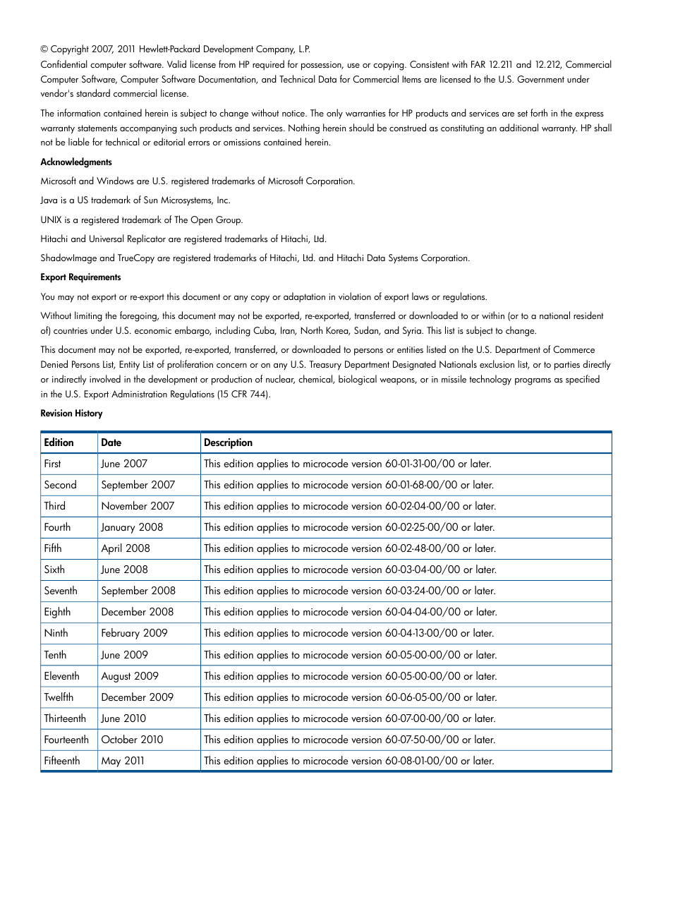 HP XP Continuous Access Software User Manual | Page 2 / 245