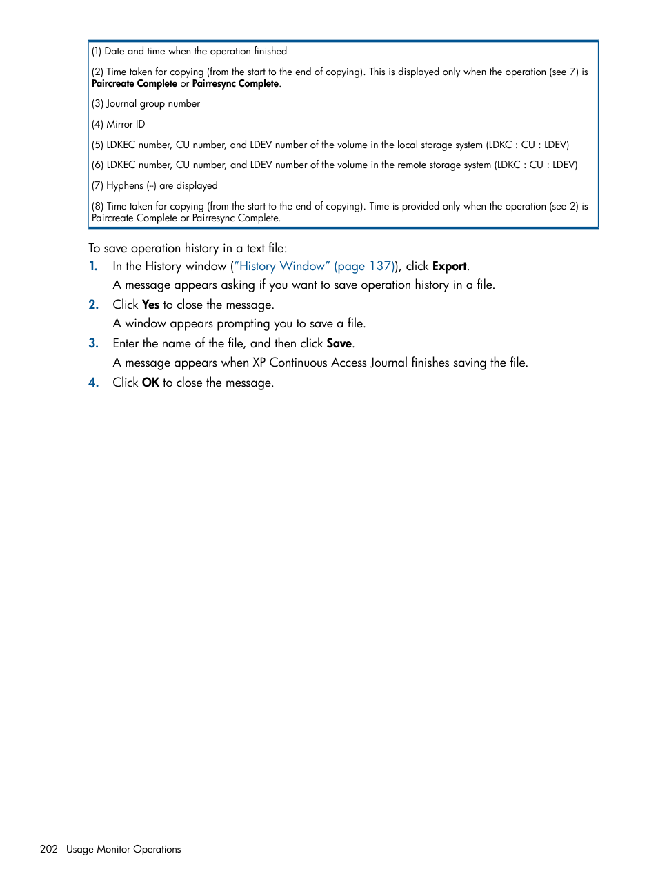 HP XP Continuous Access Software User Manual | Page 202 / 245