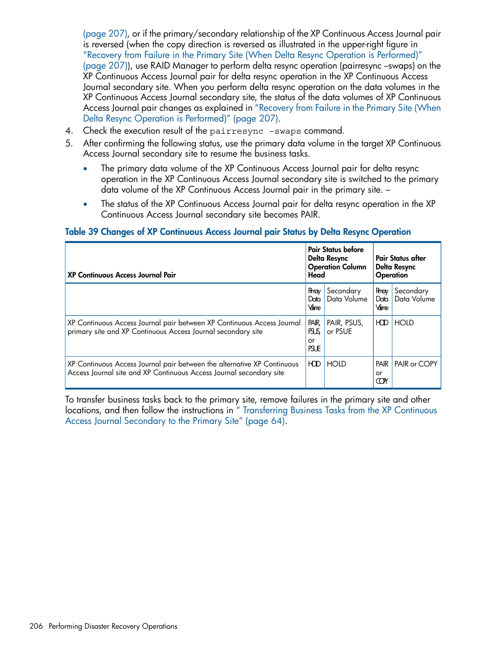 HP XP Continuous Access Software User Manual | Page 206 / 245