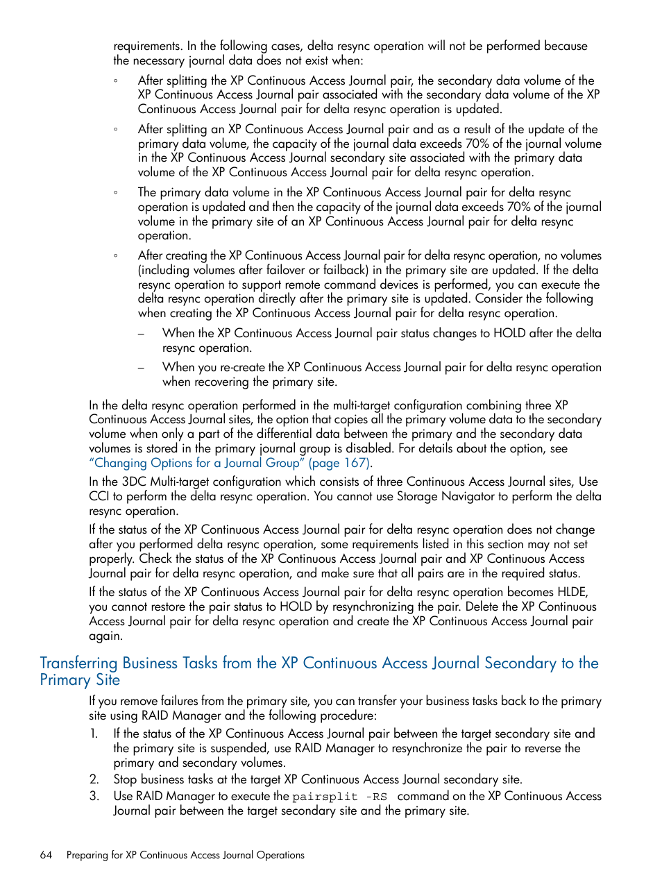 HP XP Continuous Access Software User Manual | Page 64 / 245
