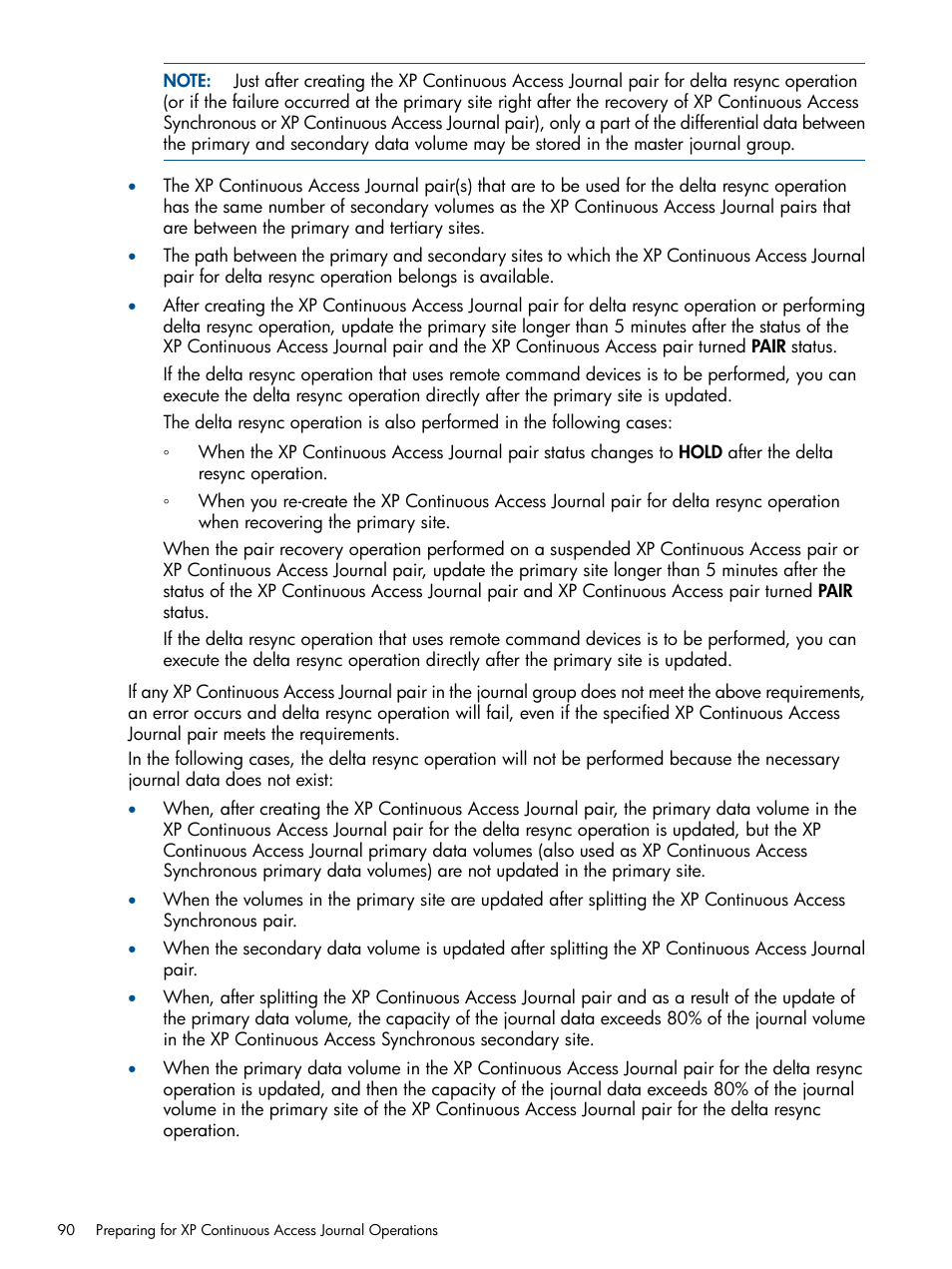 HP XP Continuous Access Software User Manual | Page 90 / 245