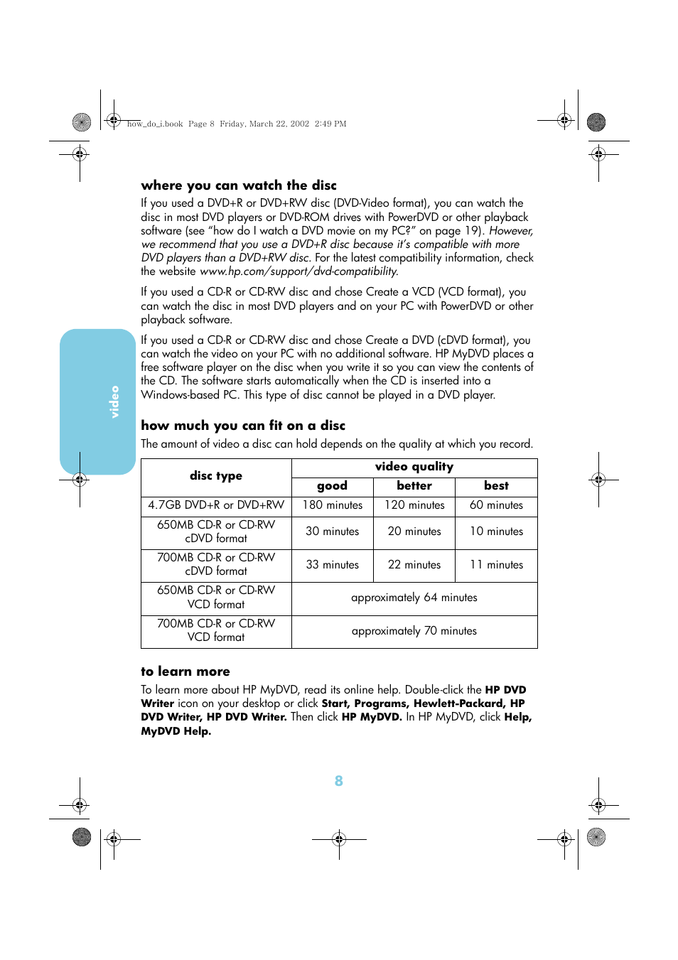 HP DVD-Writer dvd200i User Manual | Page 11 / 33