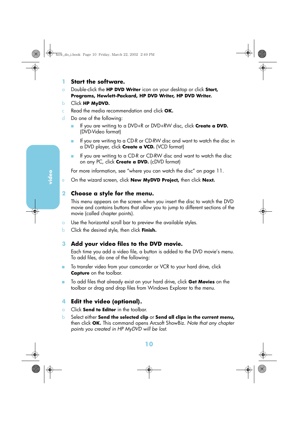 HP DVD-Writer dvd200i User Manual | Page 13 / 33