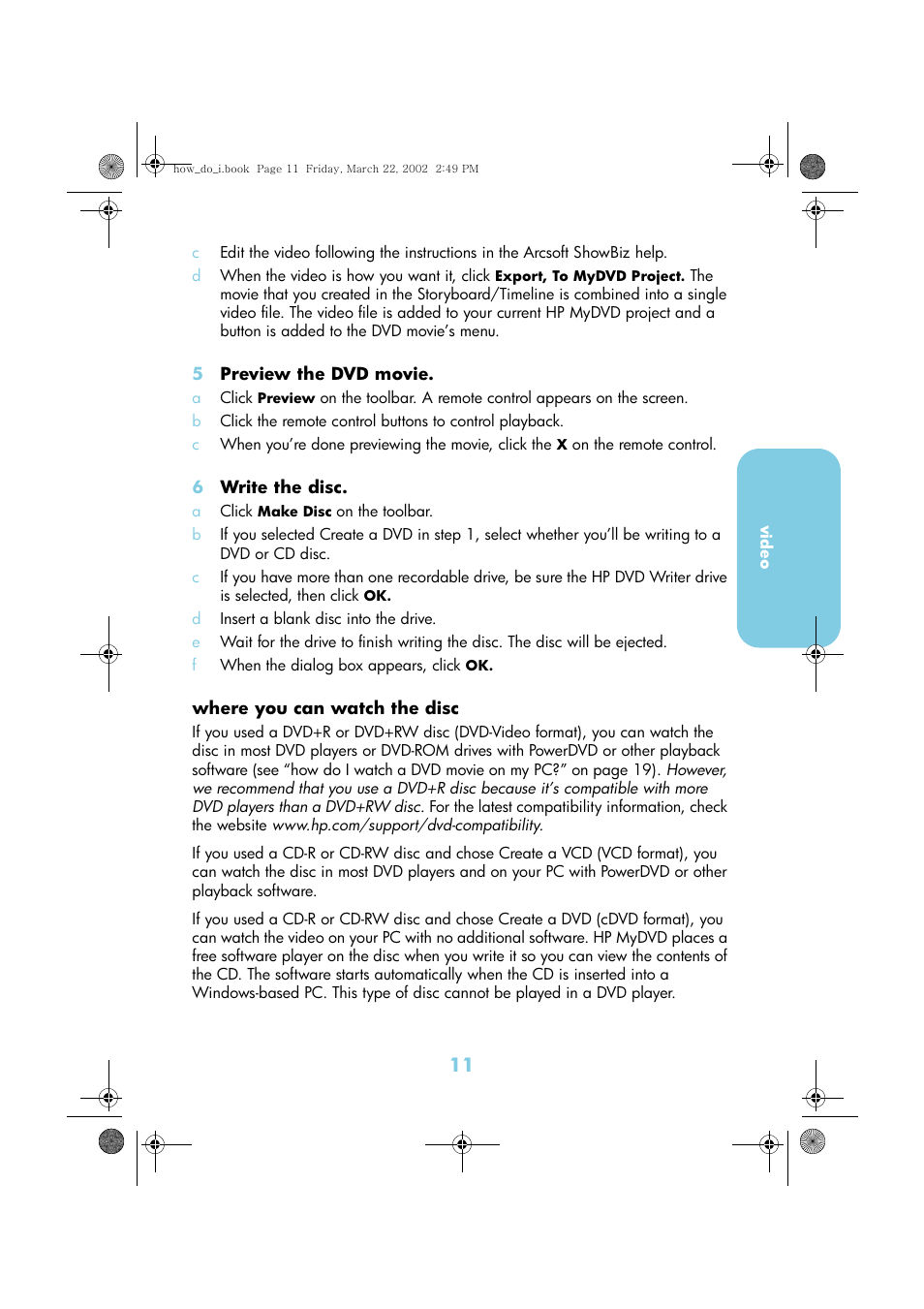 HP DVD-Writer dvd200i User Manual | Page 14 / 33