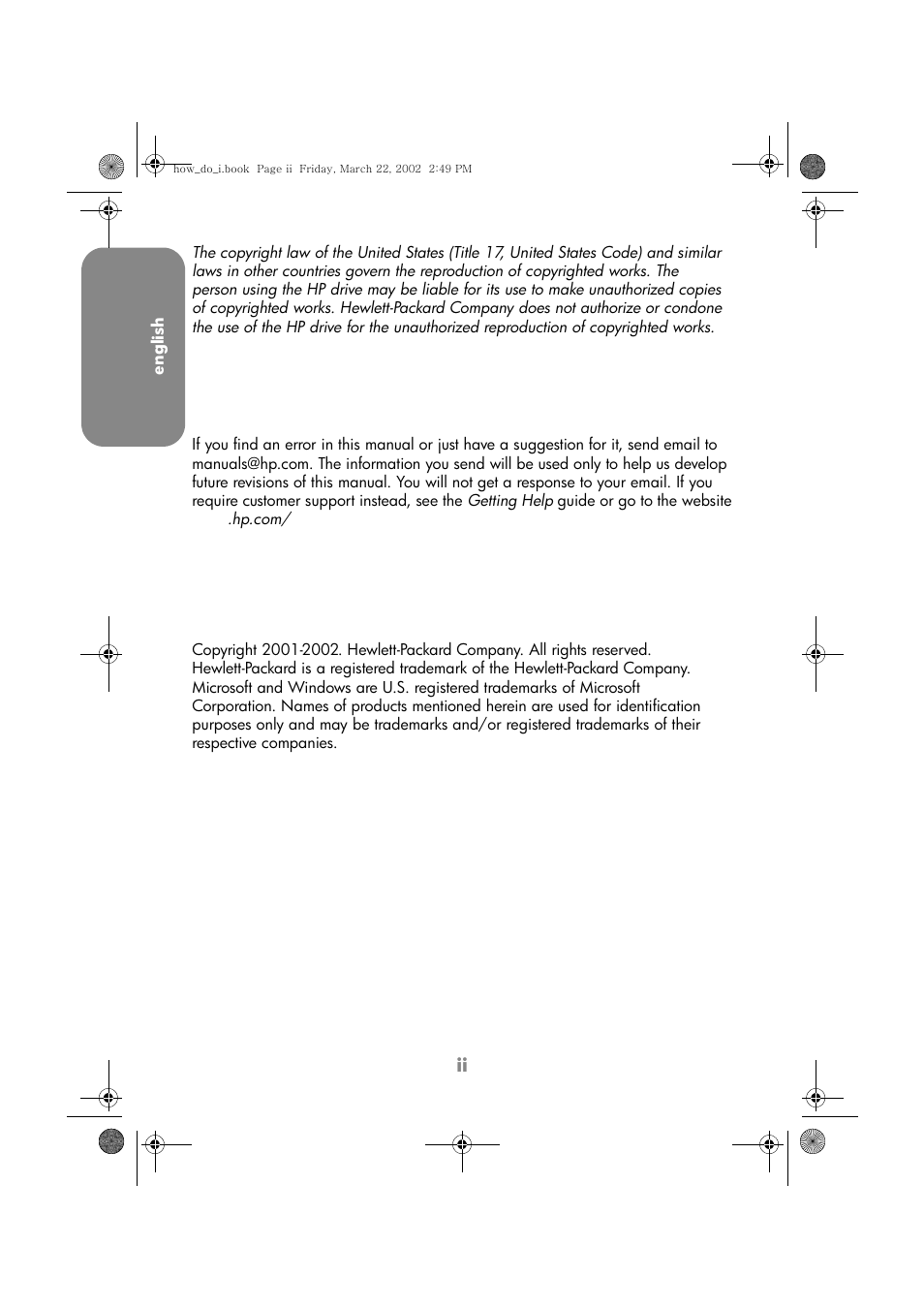 HP DVD-Writer dvd200i User Manual | Page 3 / 33