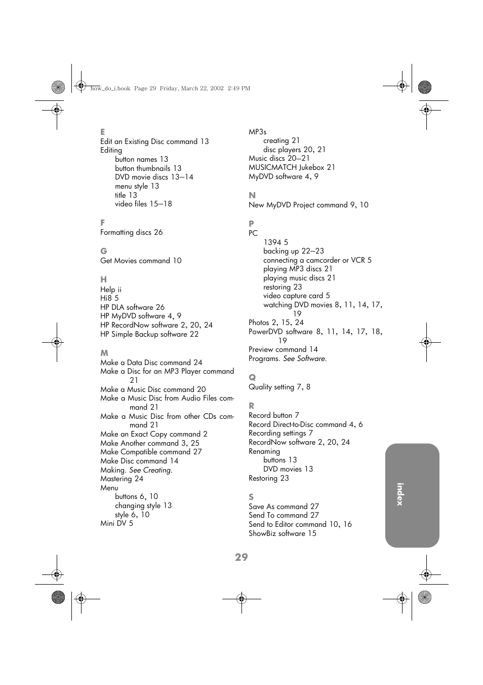 HP DVD-Writer dvd200i User Manual | Page 32 / 33
