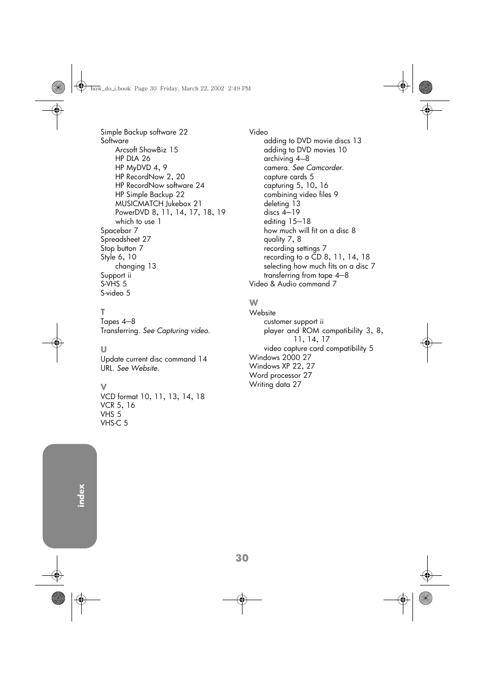 HP DVD-Writer dvd200i User Manual | Page 33 / 33
