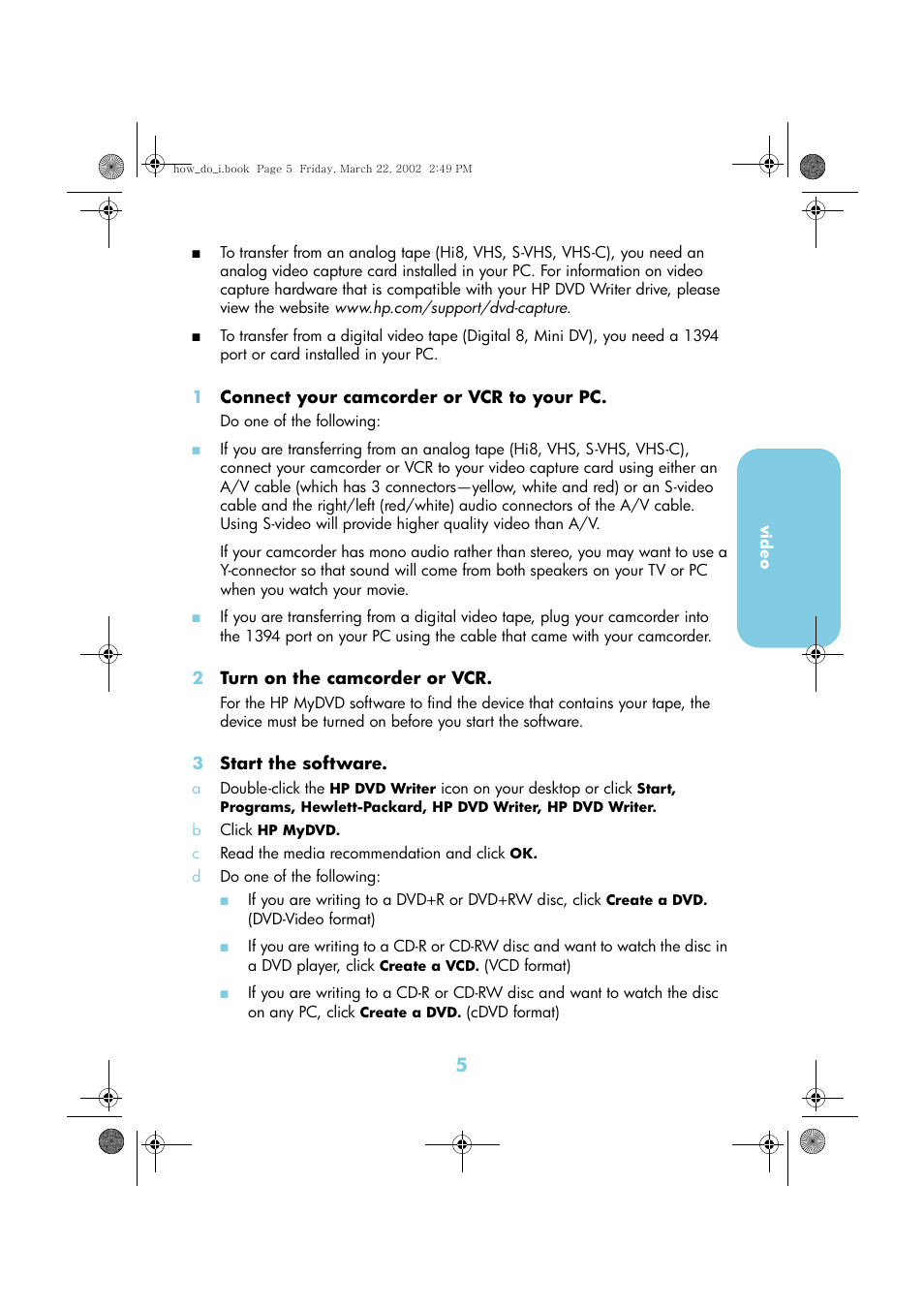 HP DVD-Writer dvd200i User Manual | Page 8 / 33