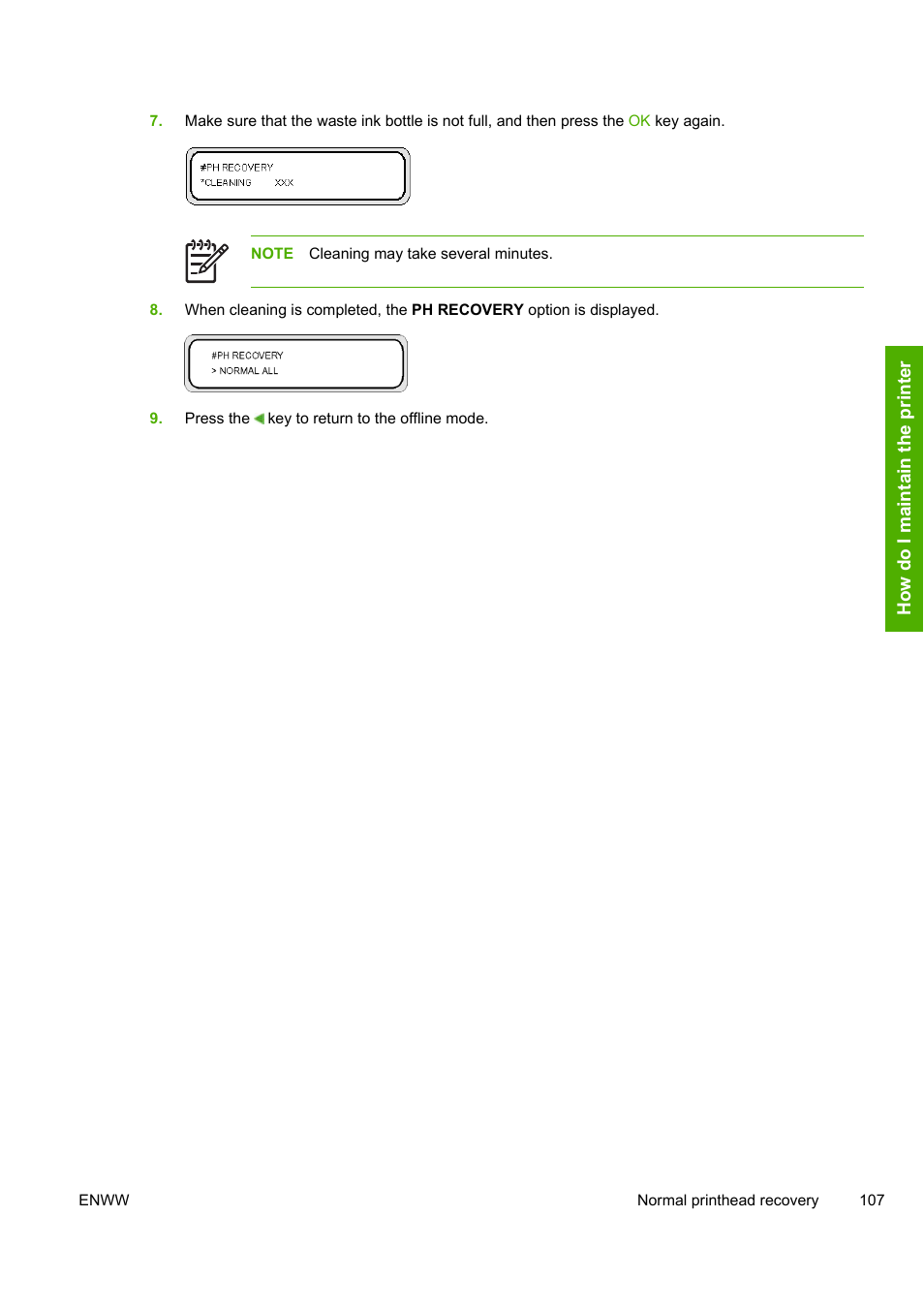 HP Designjet 8000 Printer series User Manual | Page 117 / 230