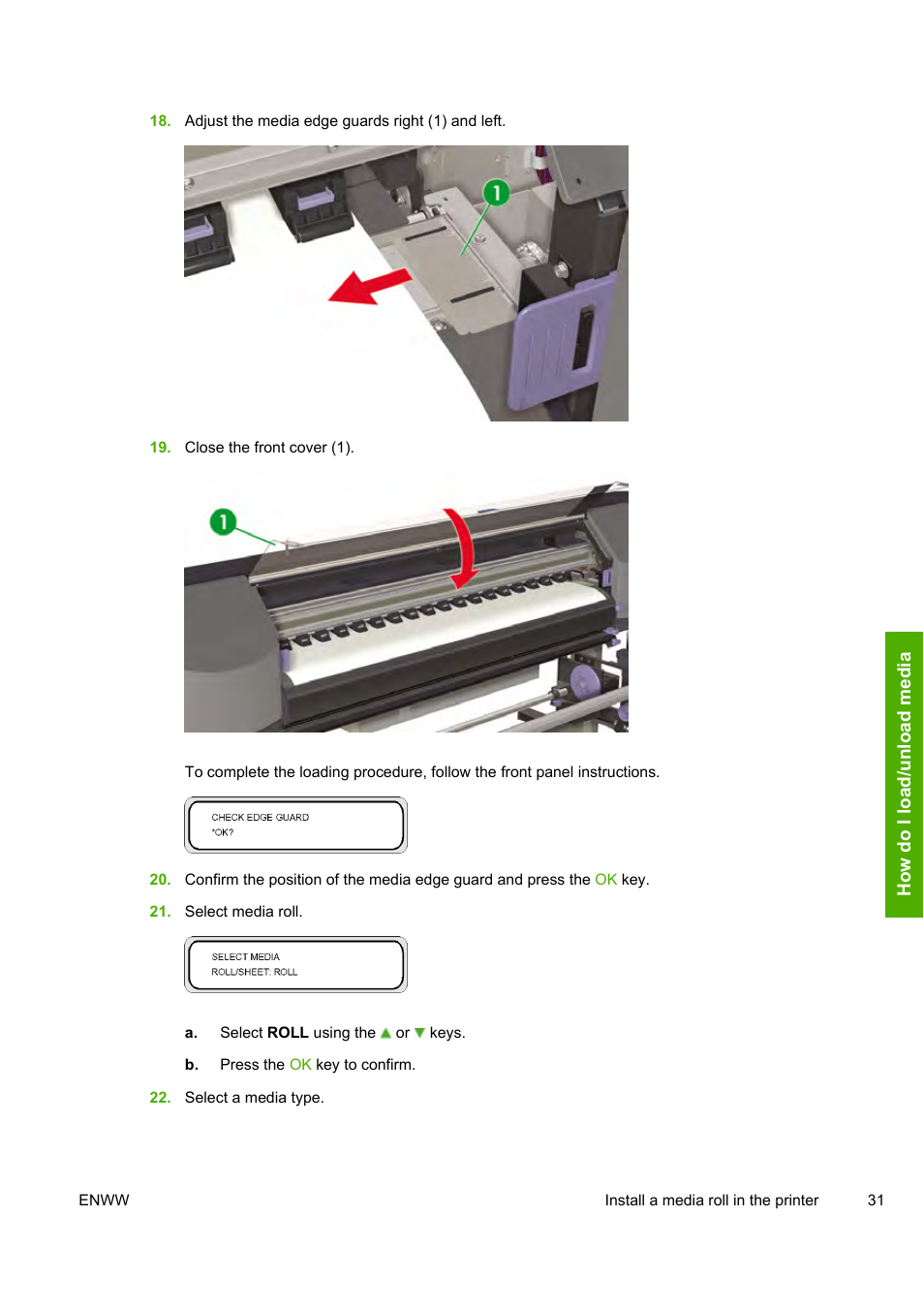 HP Designjet 8000 Printer series User Manual | Page 41 / 230