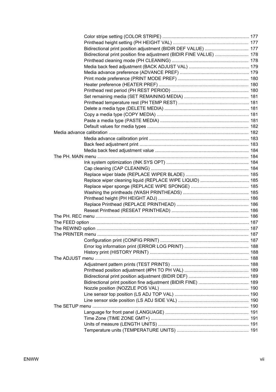 HP Designjet 8000 Printer series User Manual | Page 7 / 230