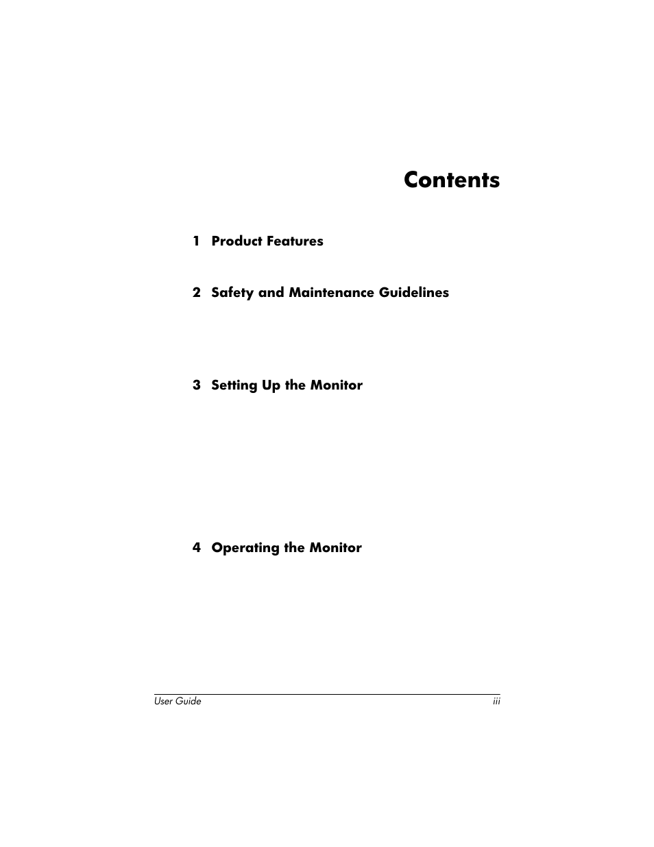 HP LP2465 24-inch Widescreen LCD Monitor User Manual | Page 3 / 76
