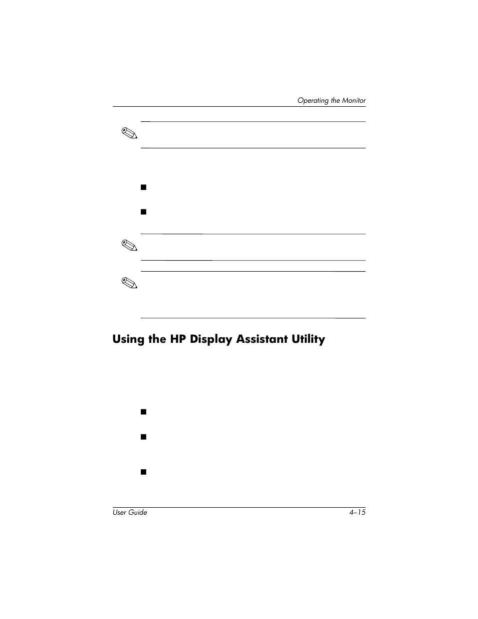 Using the hp display assistant utility, Using the hp display assistant utility –15 | HP LP2465 24-inch Widescreen LCD Monitor User Manual | Page 45 / 76