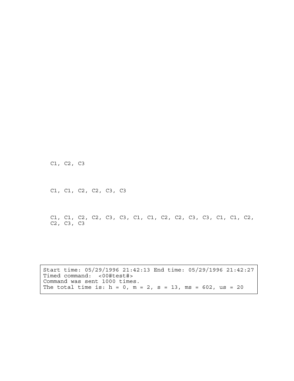Option s – start testing device, Option t – timed repeat count, Option v – verbose mode | Example | HP Integrity NonStop H-Series User Manual | Page 23 / 27