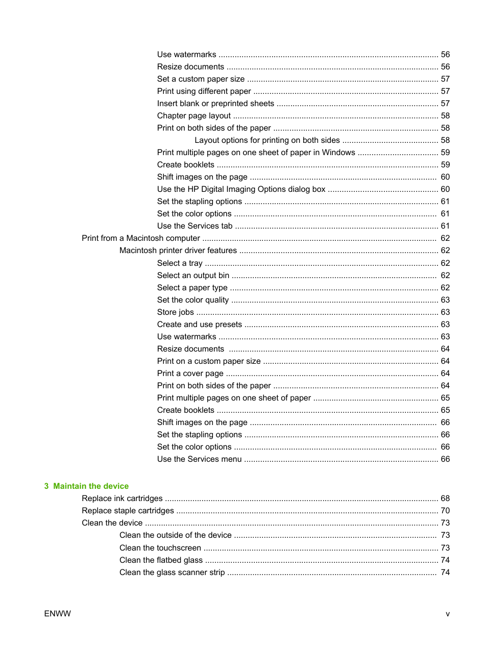 HP CM8000 Color Multifunction Printer series User Manual | Page 7 / 104