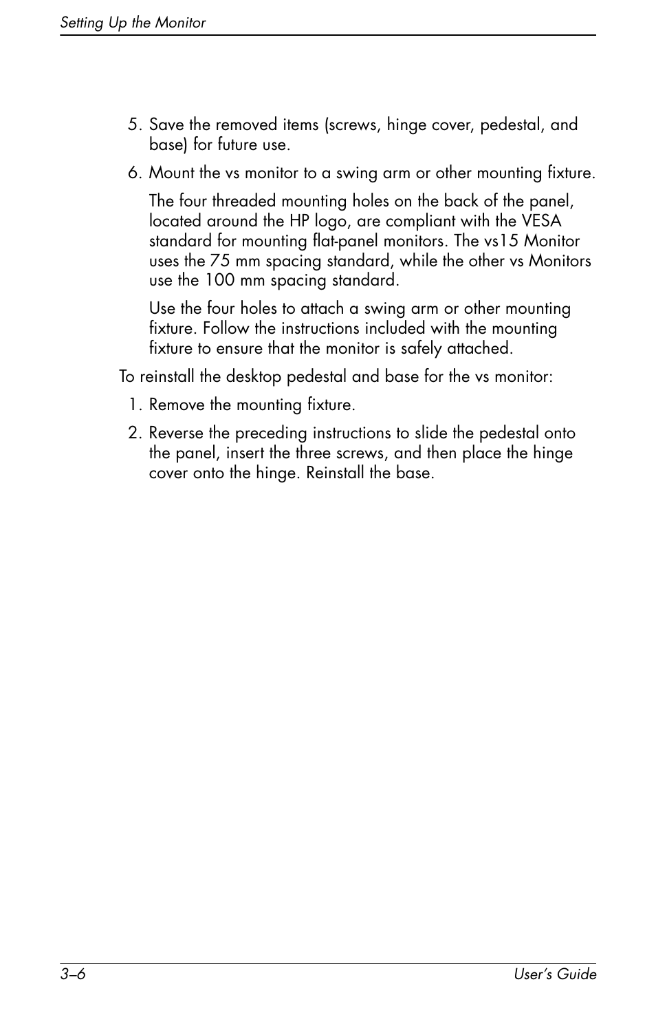 HP vs19x 19 inch LCD Monitor User Manual | Page 26 / 80