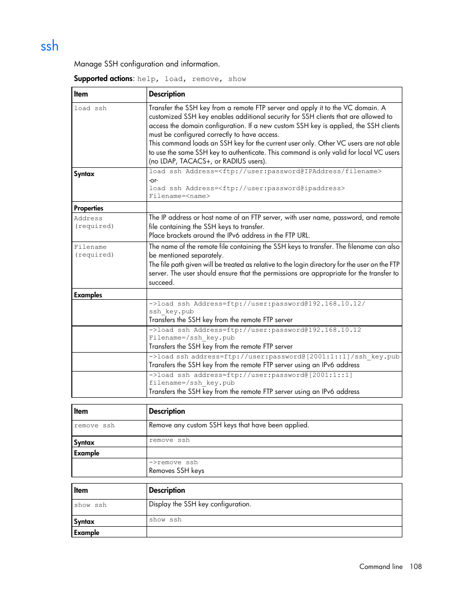 HP Virtual Connect FlexFabric 10Gb24-port Module for c-Class BladeSystem User Manual | Page 108 / 192