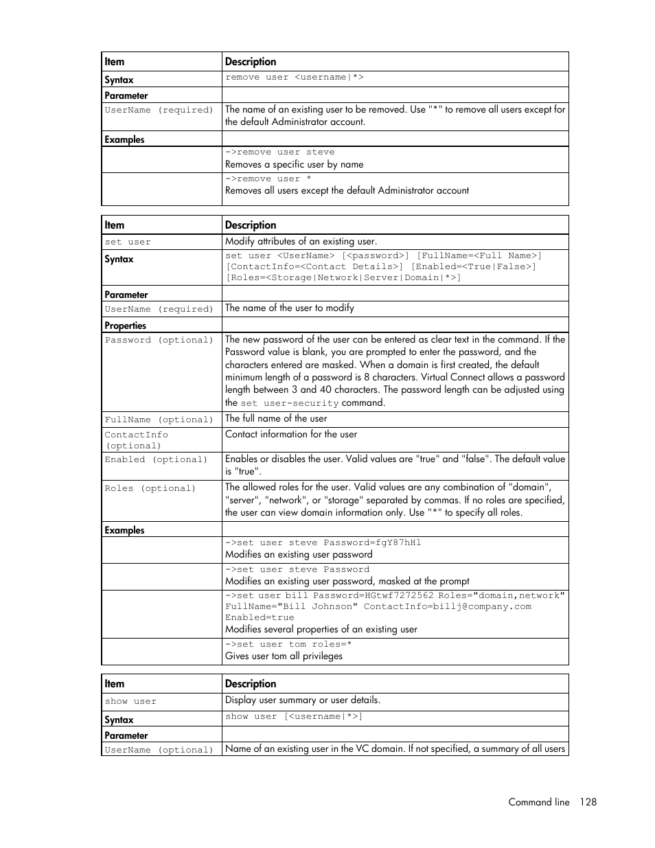 HP Virtual Connect FlexFabric 10Gb24-port Module for c-Class BladeSystem User Manual | Page 128 / 192