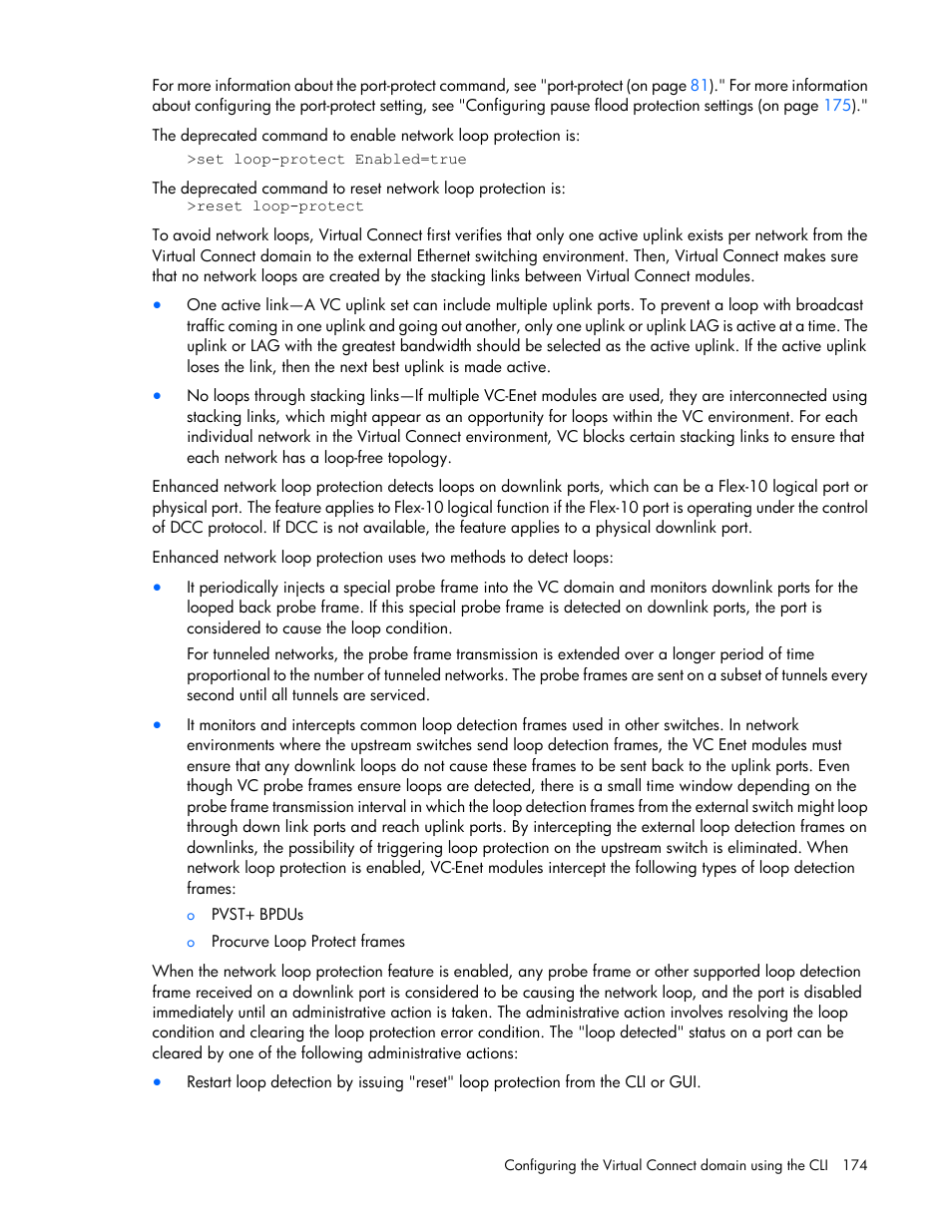 HP Virtual Connect FlexFabric 10Gb24-port Module for c-Class BladeSystem User Manual | Page 174 / 192