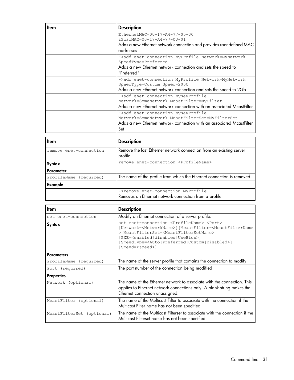 HP Virtual Connect FlexFabric 10Gb24-port Module for c-Class BladeSystem User Manual | Page 31 / 192