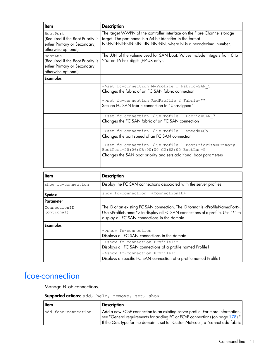 Fcoe-connection | HP Virtual Connect FlexFabric 10Gb24-port Module for c-Class BladeSystem User Manual | Page 41 / 192