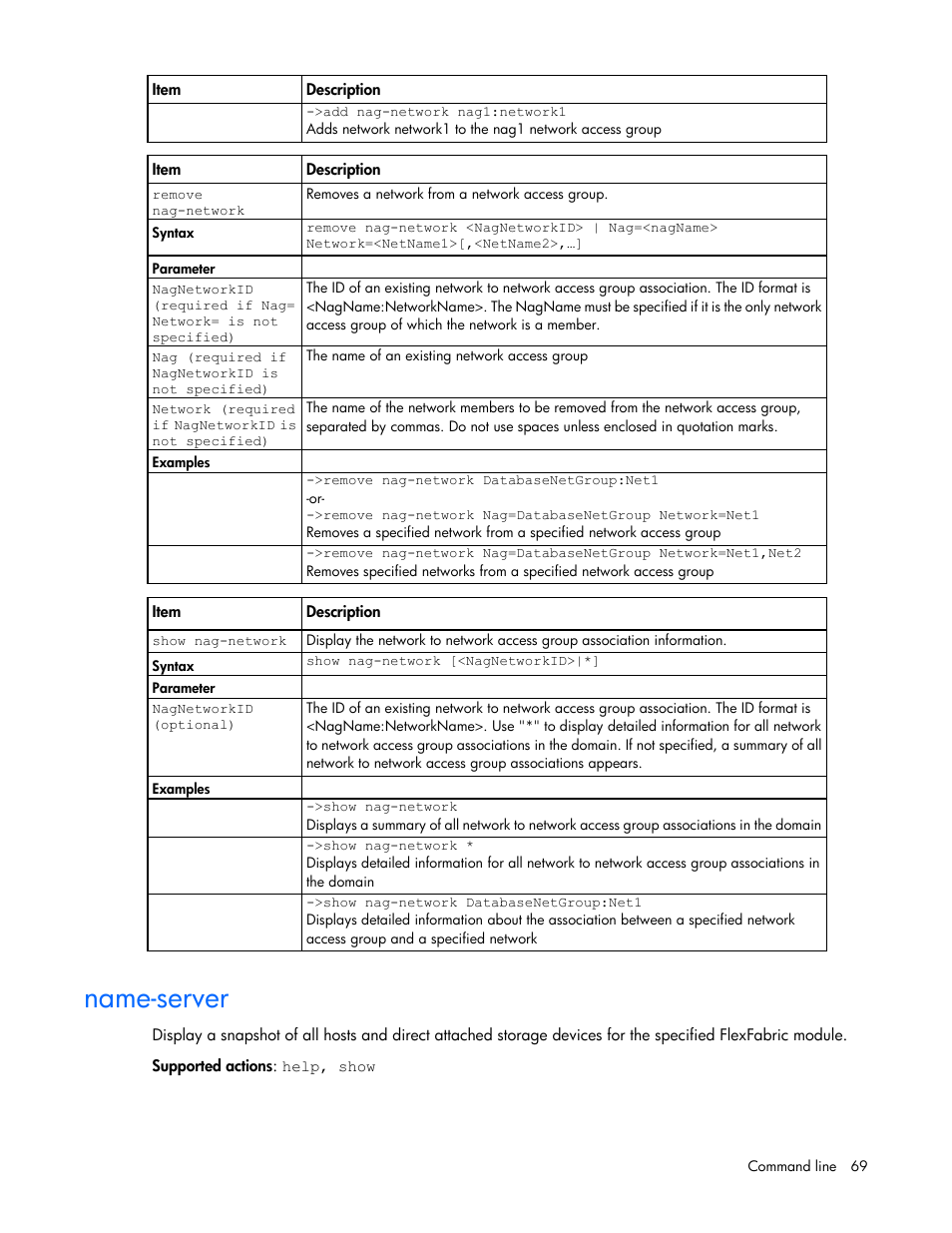 Name-server | HP Virtual Connect FlexFabric 10Gb24-port Module for c-Class BladeSystem User Manual | Page 69 / 192