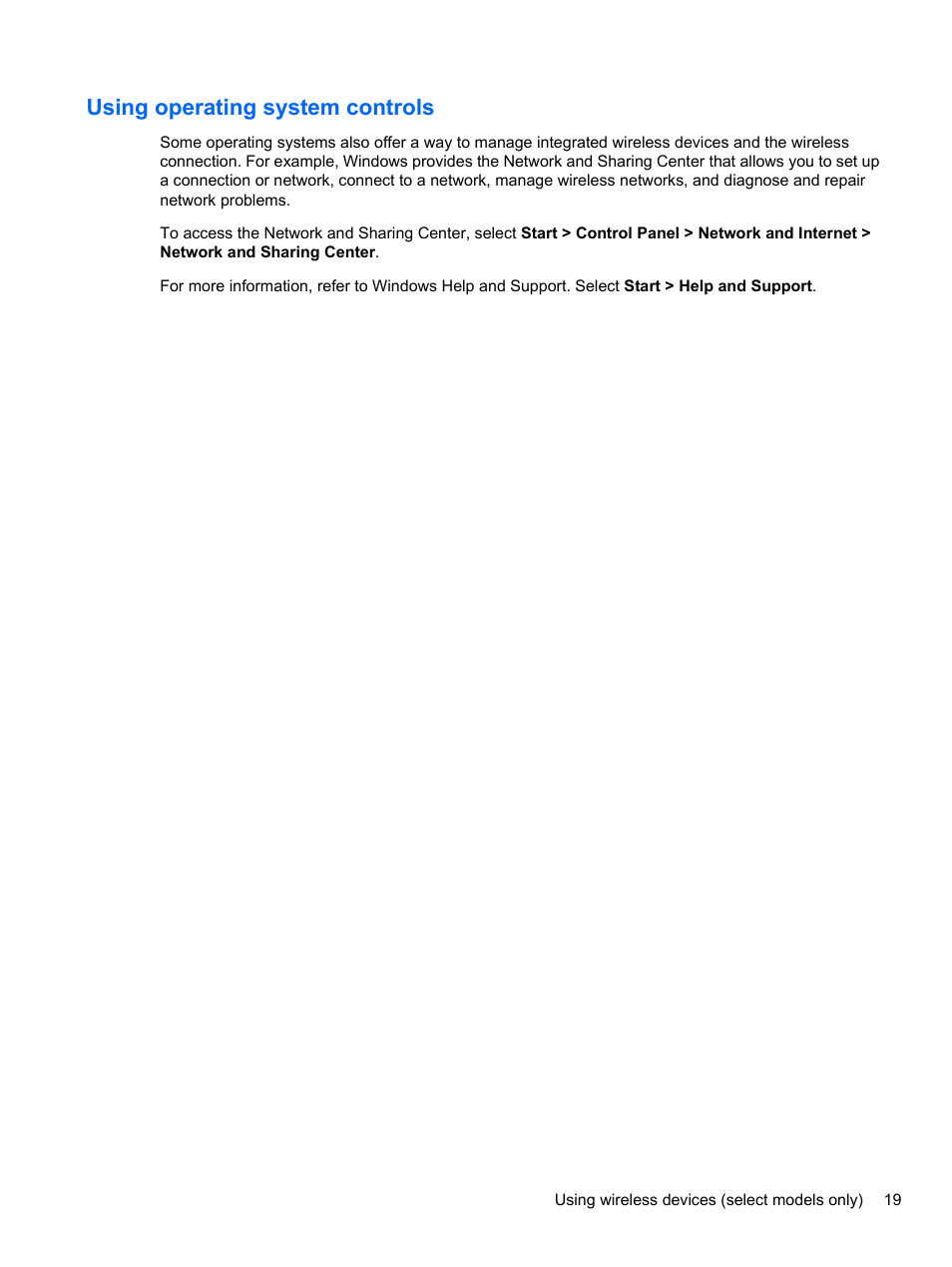 Using operating system controls | HP ProBook 4321s Notebook-PC User Manual | Page 31 / 196
