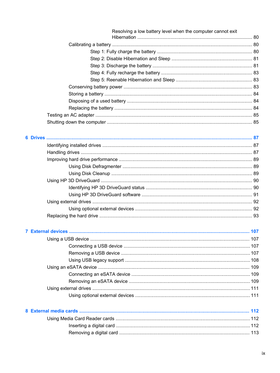 HP ProBook 4321s Notebook-PC User Manual | Page 9 / 196