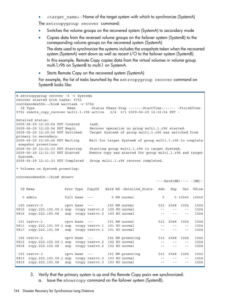 HP 3PAR Operating System Software User Manual | Page 144 / 292