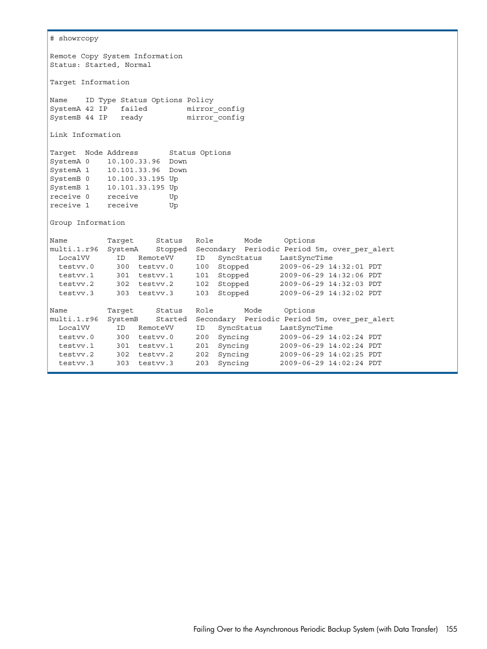 HP 3PAR Operating System Software User Manual | Page 155 / 292