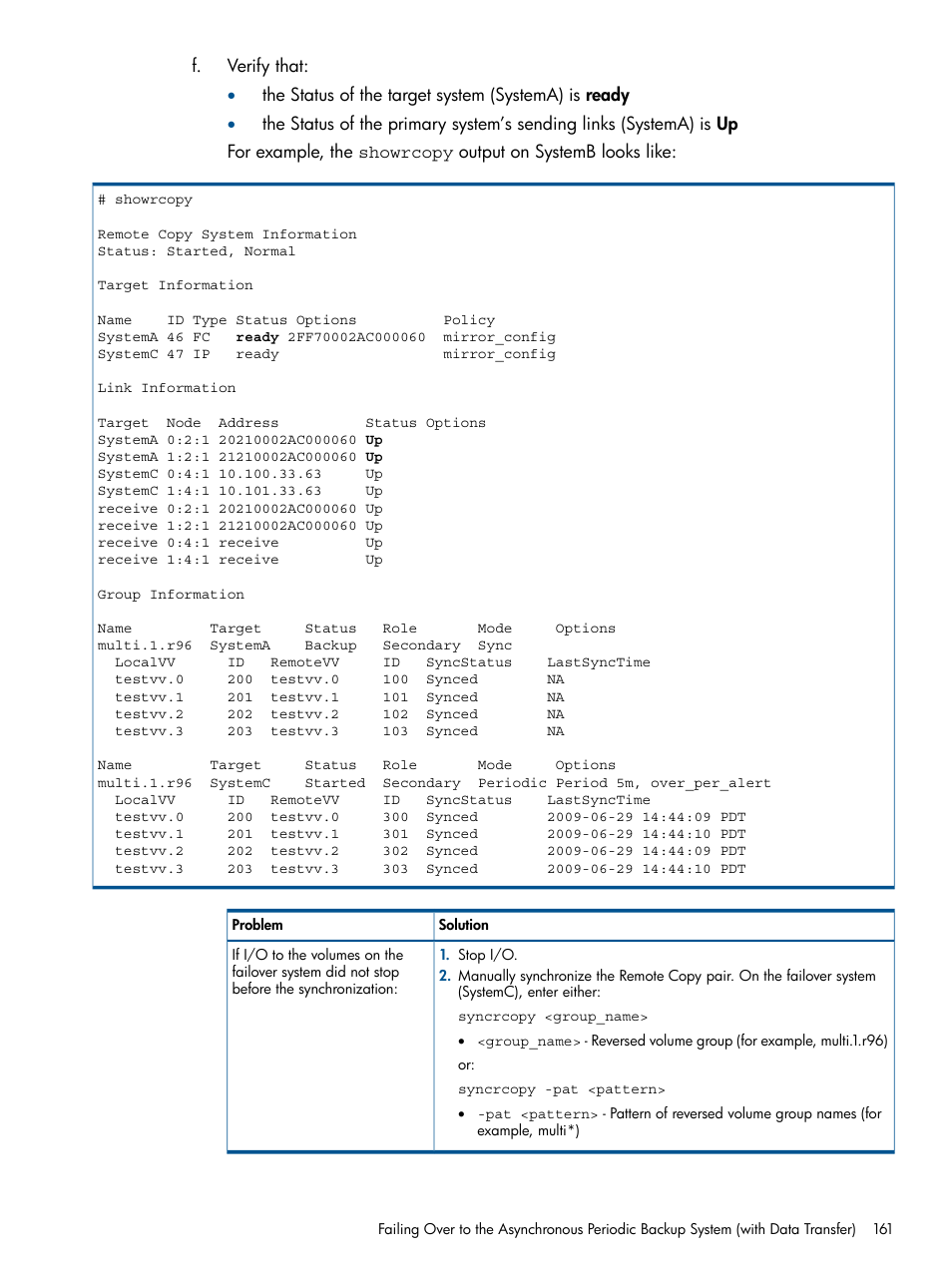 HP 3PAR Operating System Software User Manual | Page 161 / 292