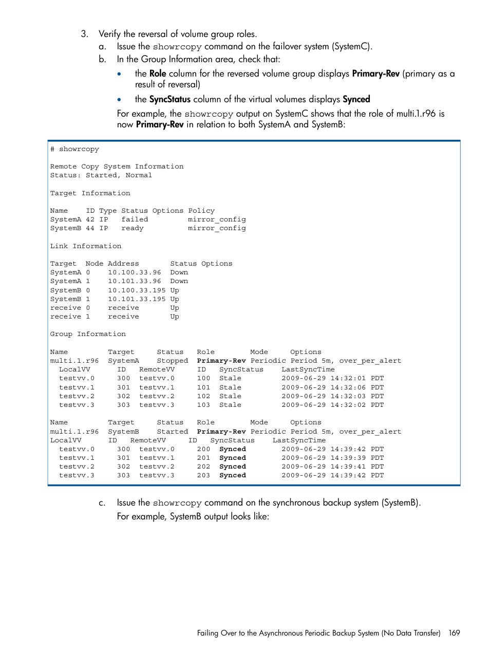 HP 3PAR Operating System Software User Manual | Page 169 / 292