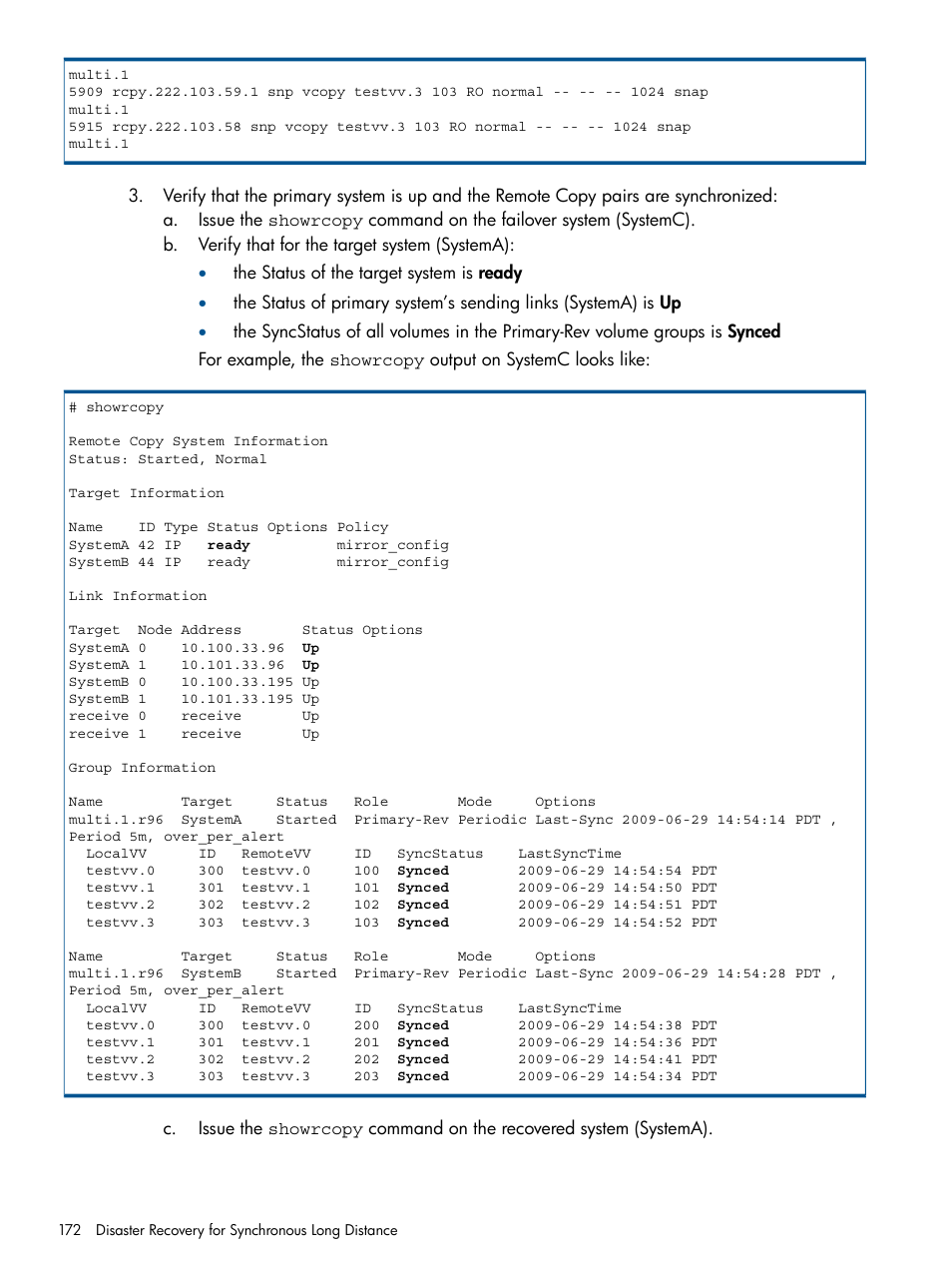 HP 3PAR Operating System Software User Manual | Page 172 / 292