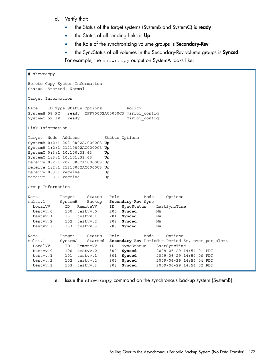 HP 3PAR Operating System Software User Manual | Page 173 / 292