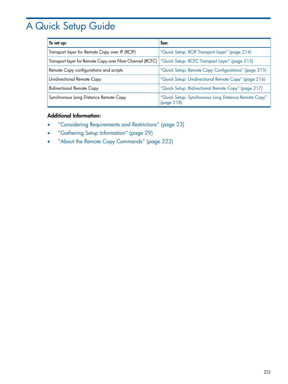 A quick setup guide | HP 3PAR Operating System Software User Manual | Page 213 / 292