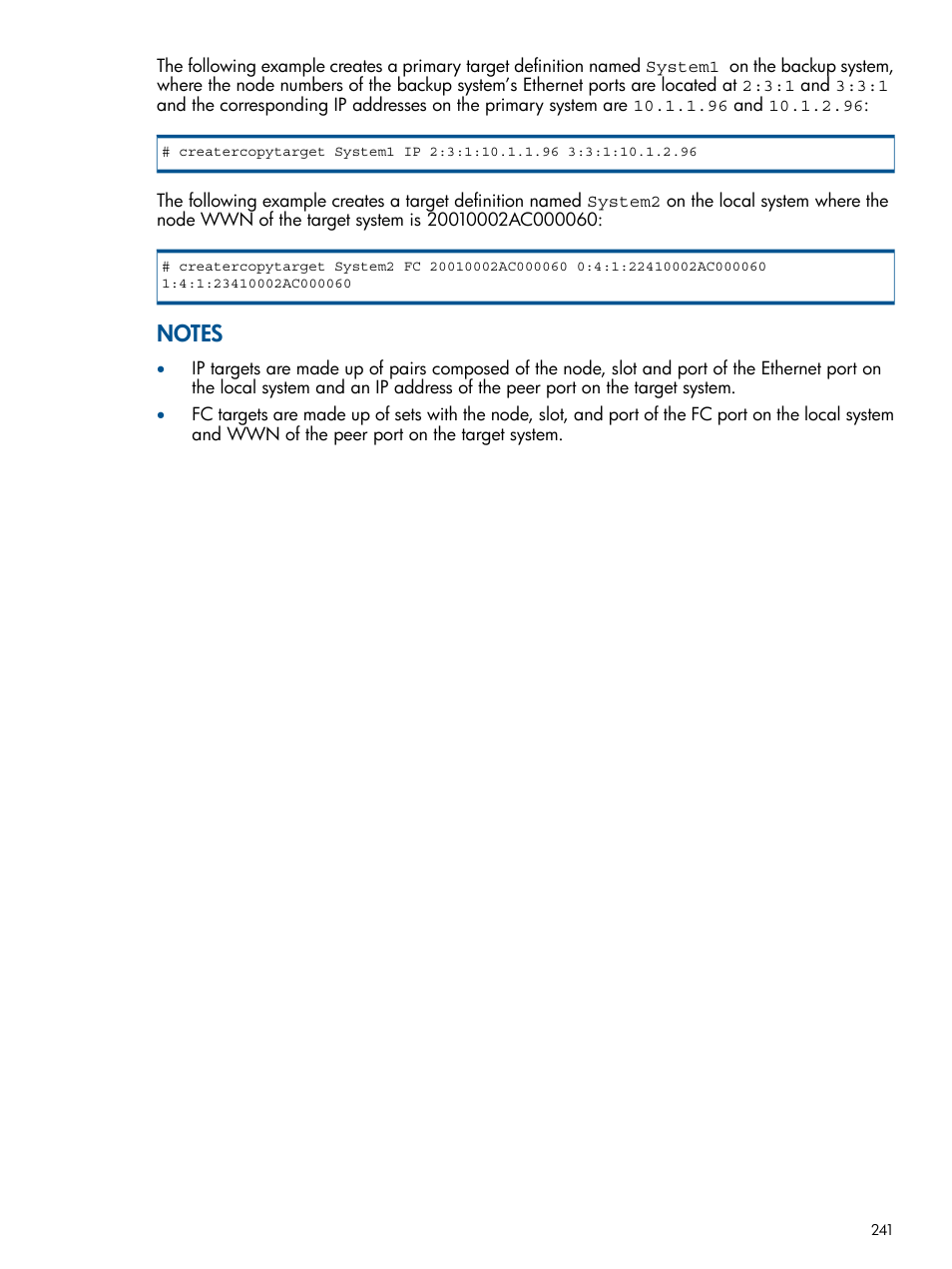 HP 3PAR Operating System Software User Manual | Page 241 / 292