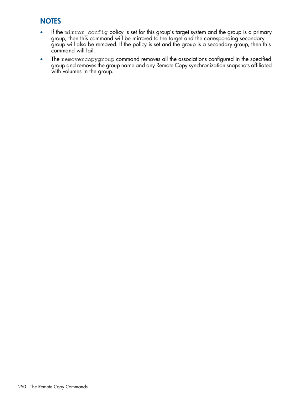 HP 3PAR Operating System Software User Manual | Page 250 / 292