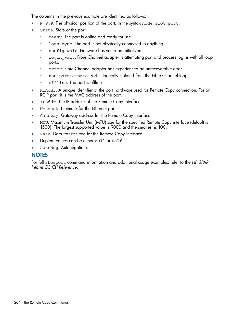 HP 3PAR Operating System Software User Manual | Page 264 / 292