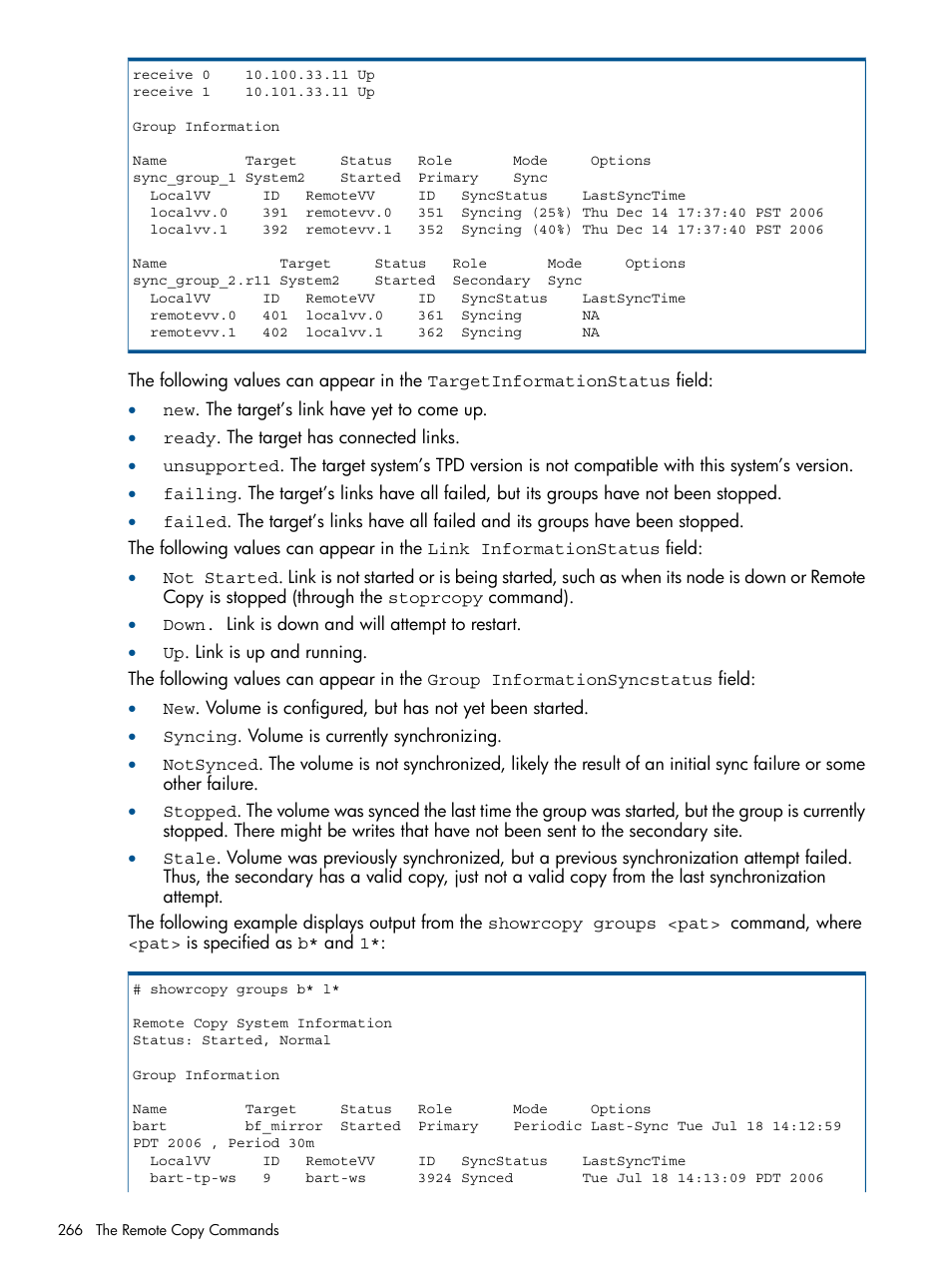 HP 3PAR Operating System Software User Manual | Page 266 / 292