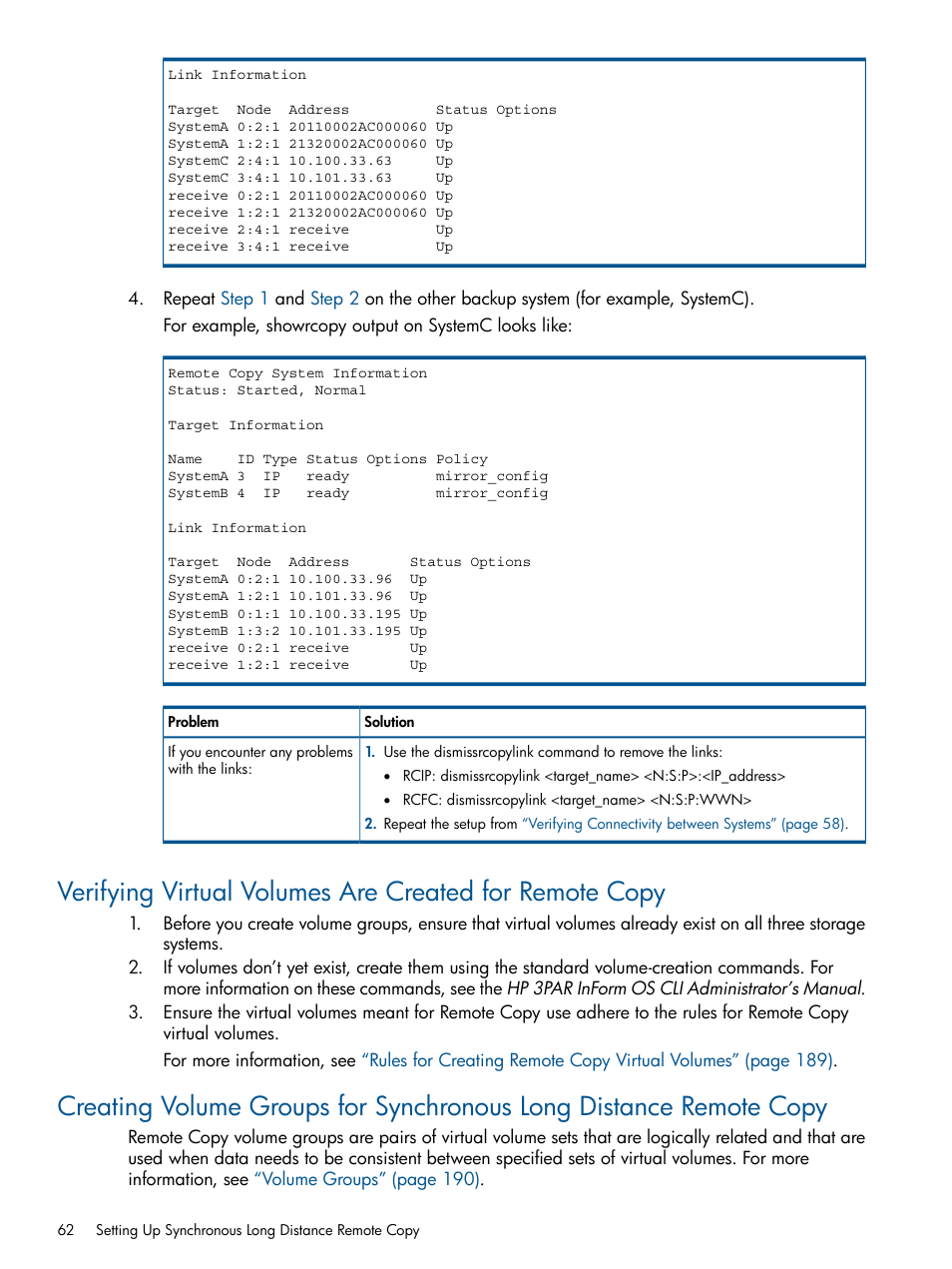 HP 3PAR Operating System Software User Manual | Page 62 / 292