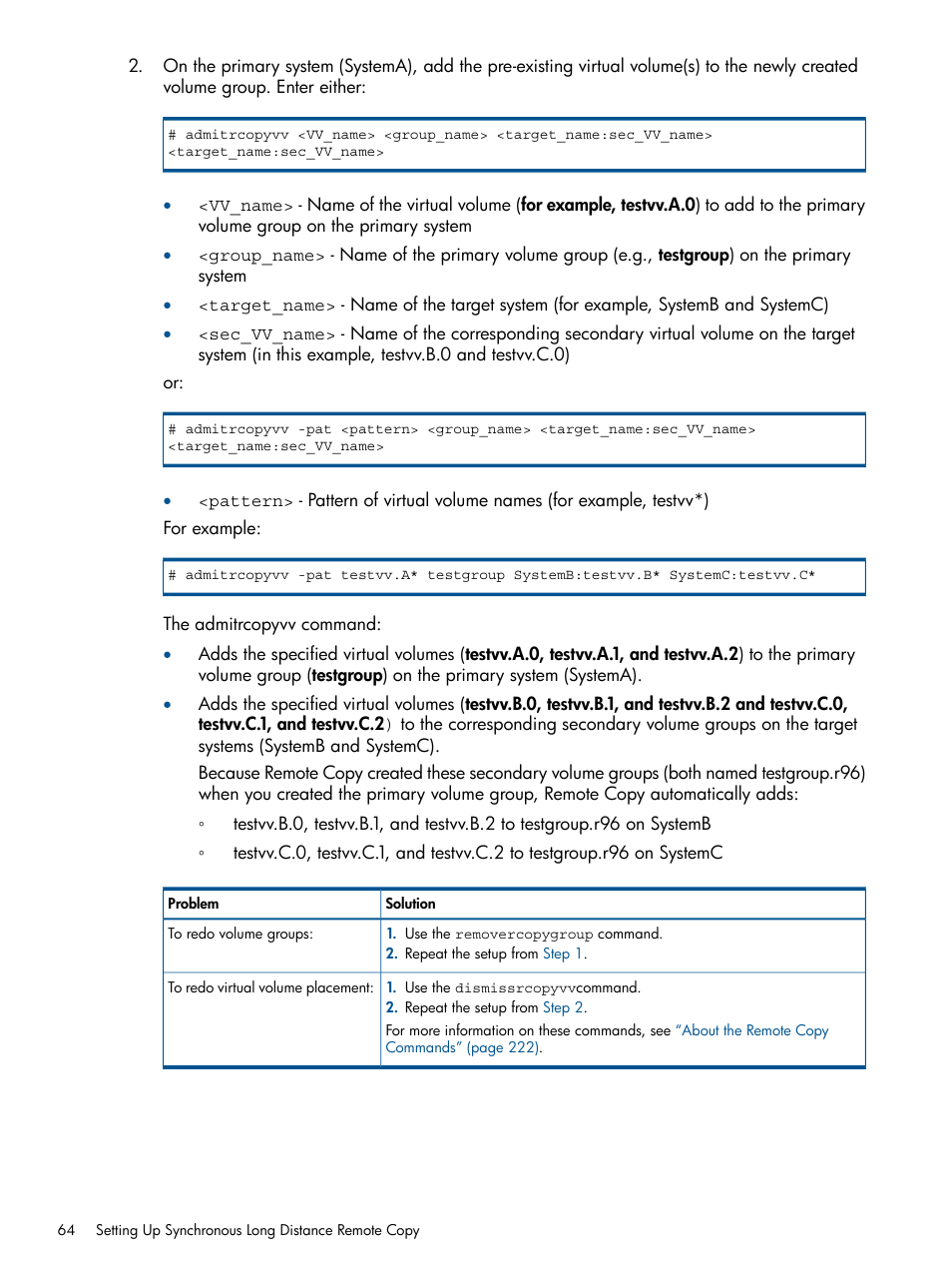 HP 3PAR Operating System Software User Manual | Page 64 / 292