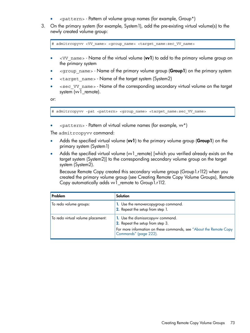 HP 3PAR Operating System Software User Manual | Page 73 / 292