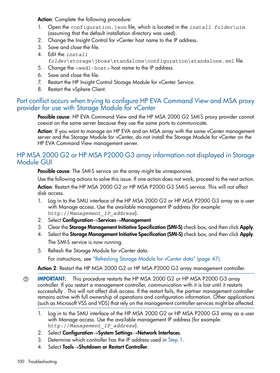 HP OneView for VMware vCenter User Manual | Page 100 / 113